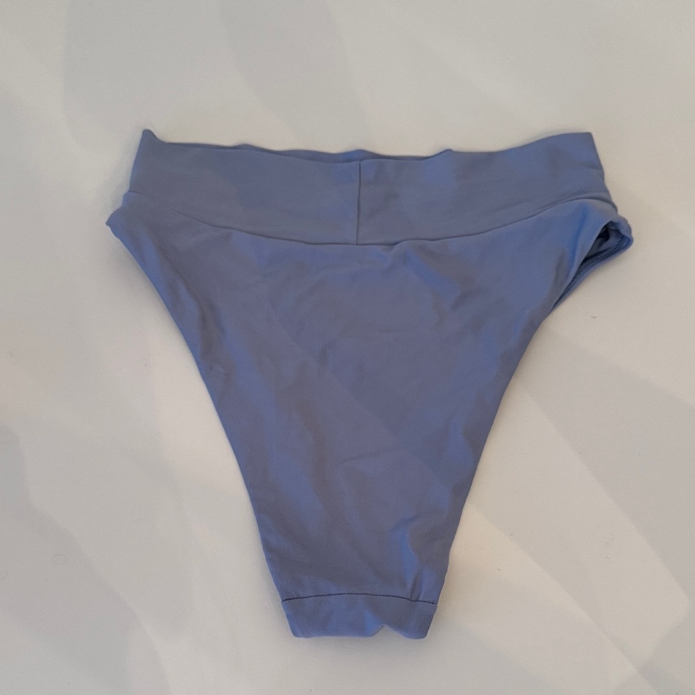 Aerie Light Blue High-Cut Cheeky Bottom - Picture 3 of 3